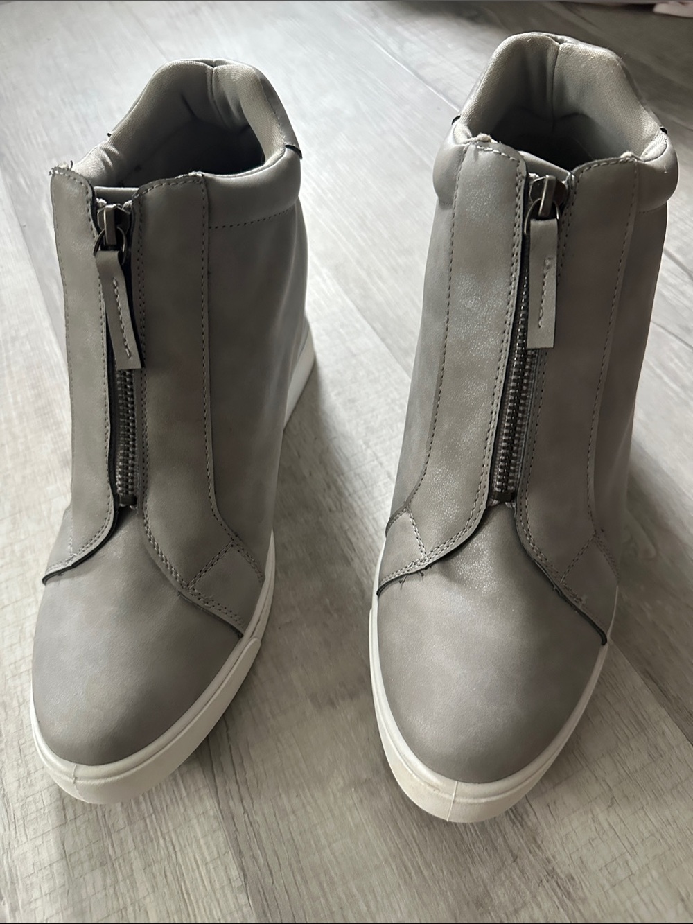 Maurices Fashionable Front-Zip Wedge Sneakers